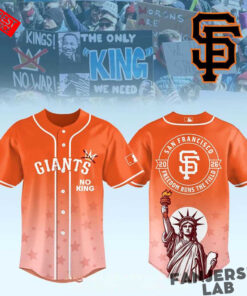San Francisco Giants No Kings No War 2026 Gameday Baseball Jersey