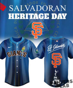 San Francisco Giants Salvadoran Heritage Day 2026 Baseball Jersey San Francisco Giants Salvadoran Heritage Day 2026 Baseball Jersey
