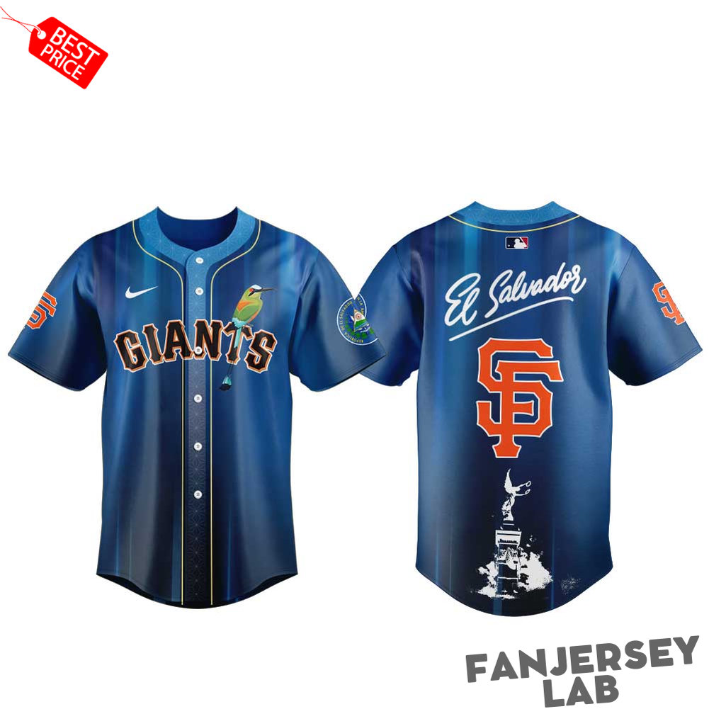 San Francisco Giants Salvadoran Heritage Day 2026 Baseball Jersey San Francisco Giants Salvadoran Heritage Day 2026 Baseball Jersey