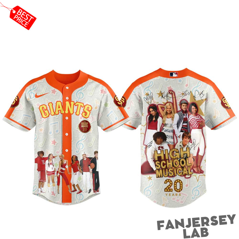 San Francisco Giants x 20th Anniversary High School Musical Baseball Jersey San Francisco Giants x 20th Anniversary High School Musical Baseball Jersey