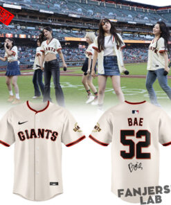 San Francisco Giants x Bae NMIXX Is Loving Their Time At Oracle Park Baseball Jersey 1.jpg