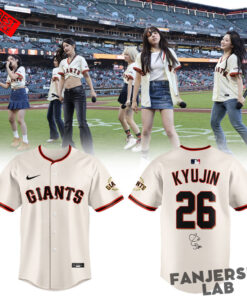 San Francisco Giants x Bae NMIXX Is Loving Their Time At Oracle Park Baseball Jersey 4.jpg