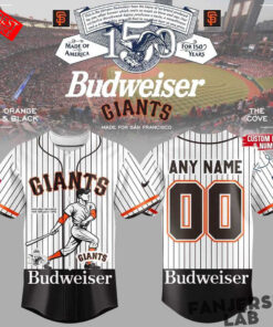 San Francisco Giants x Budweiser 150 Years Custom Baseball Jersey San Francisco Giants x Budweiser 150 Years Custom Baseball Jersey