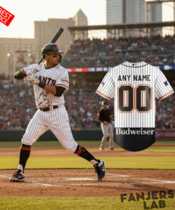 San Francisco Giants x Budweiser 150 Years Custom Baseball Jersey