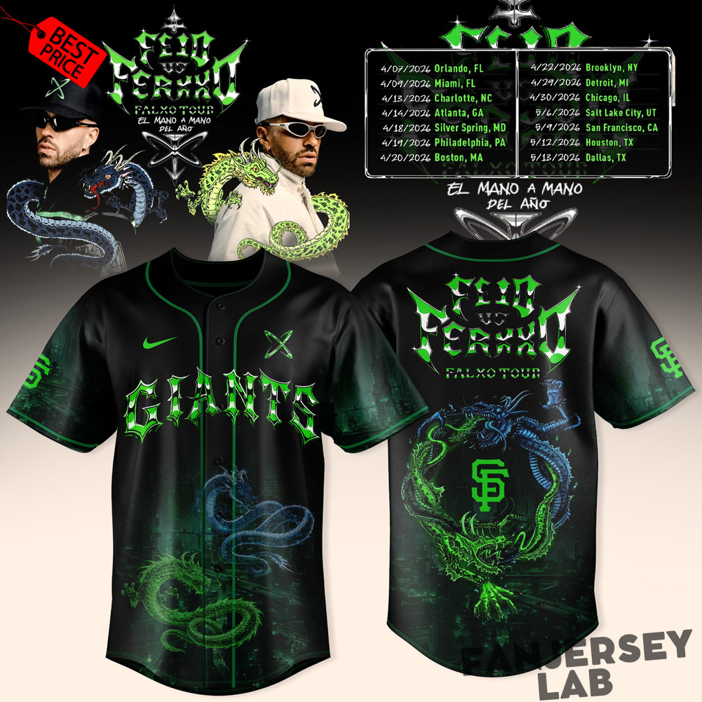 San Francisco Giants x FEID vs FERXXO: Falxo Tour 2026 Baseball Jersey San Francisco Giants x FEID vs FERXXO: Falxo Tour 2026 Baseball Jersey