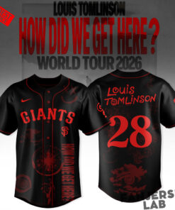 San Francisco Giants x Louis Tomlinson How Did We Get Here? World Tour 2026 Baseball Jersey
