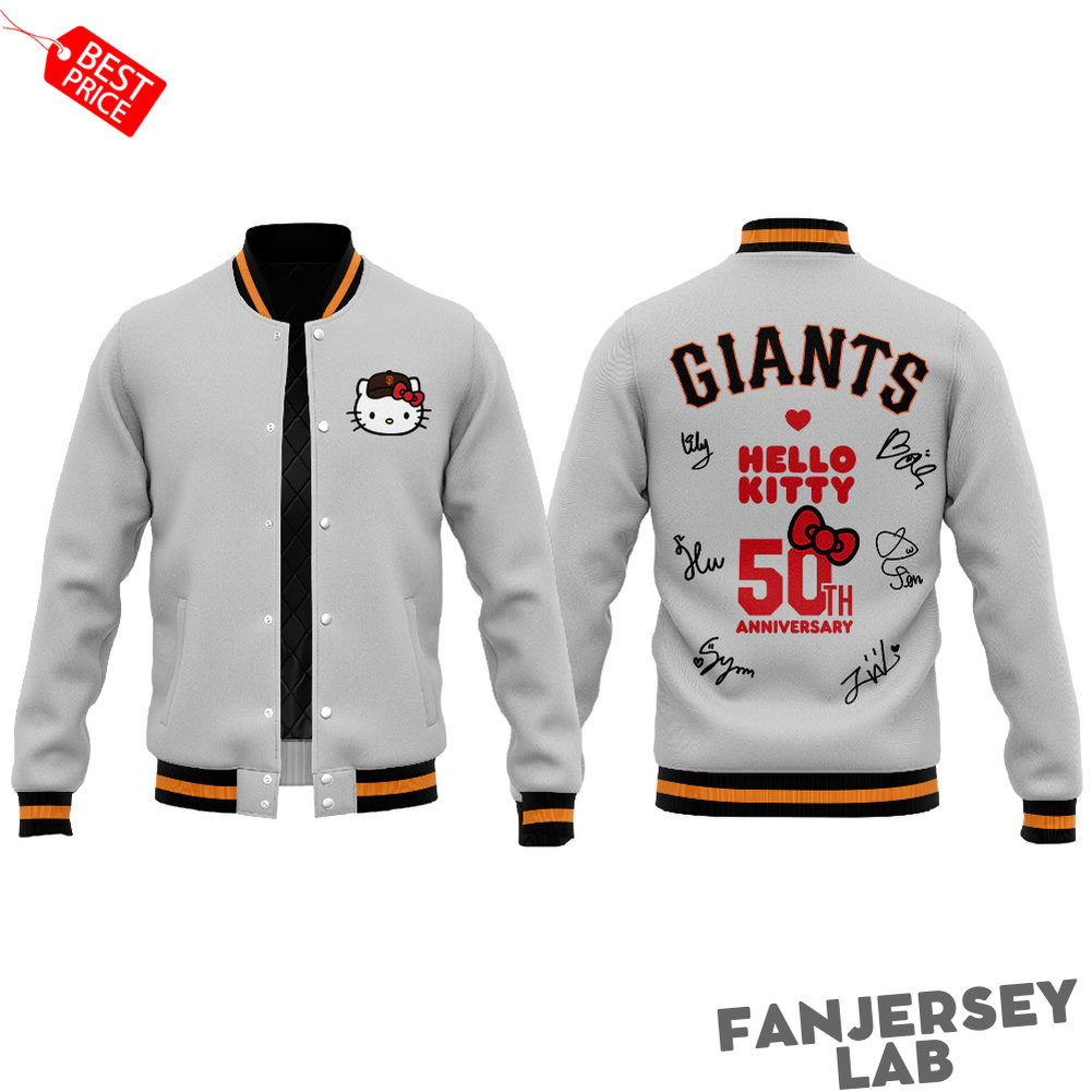 San Francisco Giants x NMIXX Is Loving Their Time At Oracle Park Baseball Jacket San Francisco Giants x NMIXX Is Loving Their Time At Oracle Park Baseball Jacket