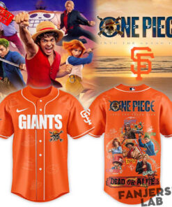 San Francisco Giants x One Piece Live Action Series 2026 Baseball Jersey