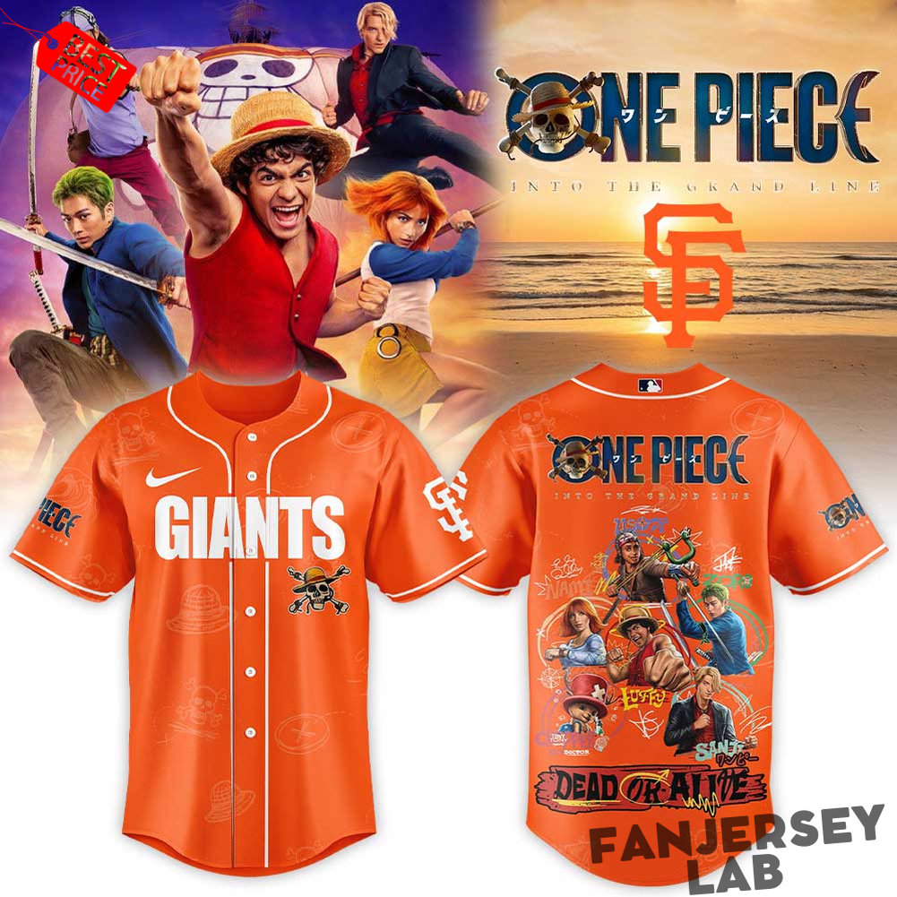 San Francisco Giants x One Piece Live Action Series 2026 Baseball Jersey San Francisco Giants x One Piece Live Action Series 2026 Baseball Jersey