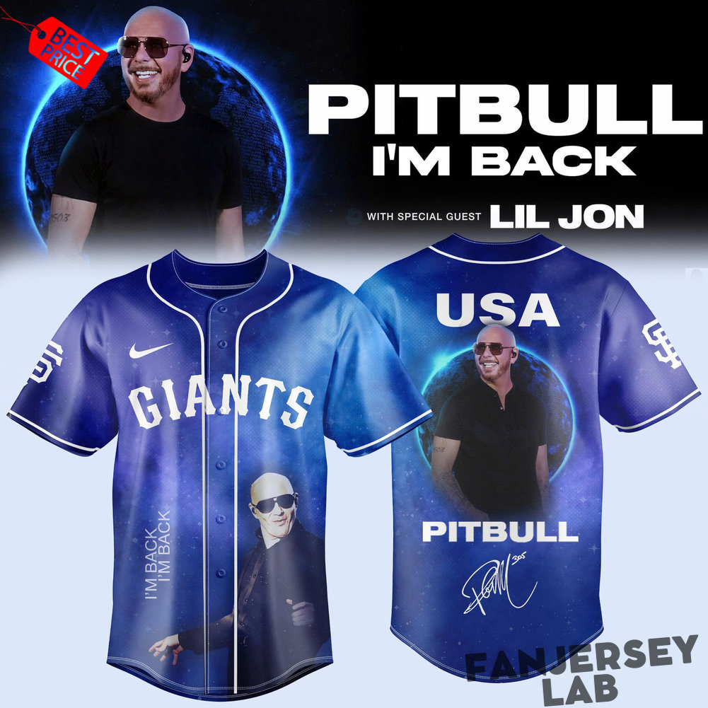 San Francisco Giants x Pitbull I’m Back 2026 Baseball Jersey San Francisco Giants x Pitbull I’m Back 2026 Baseball Jersey