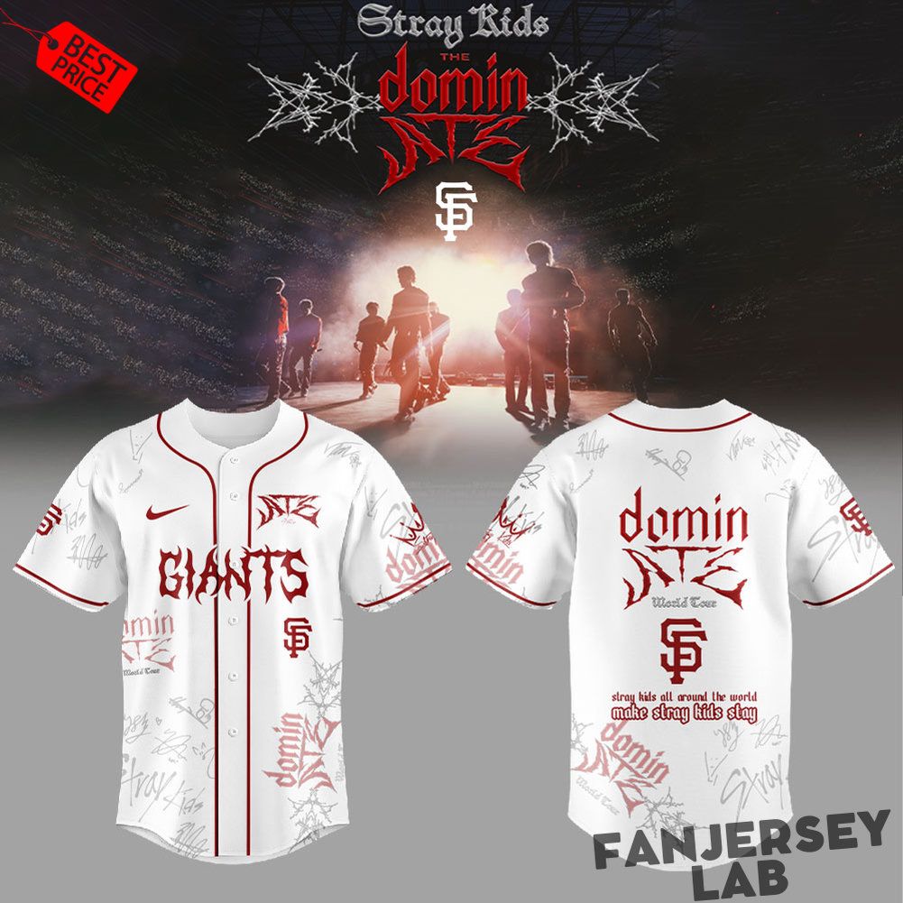 San Francisco Giants x Stray Kids Merch Dominate World Tour 2026 New Baseball Jersey San Francisco Giants x Stray Kids Merch Dominate World Tour 2026 New Baseball Jersey