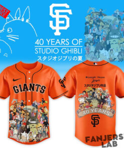 San Francisco Giants x Studio Ghibli 40th Anniversary Baseball Jersey San Francisco Giants x Studio Ghibli 40th Anniversary Baseball Jersey