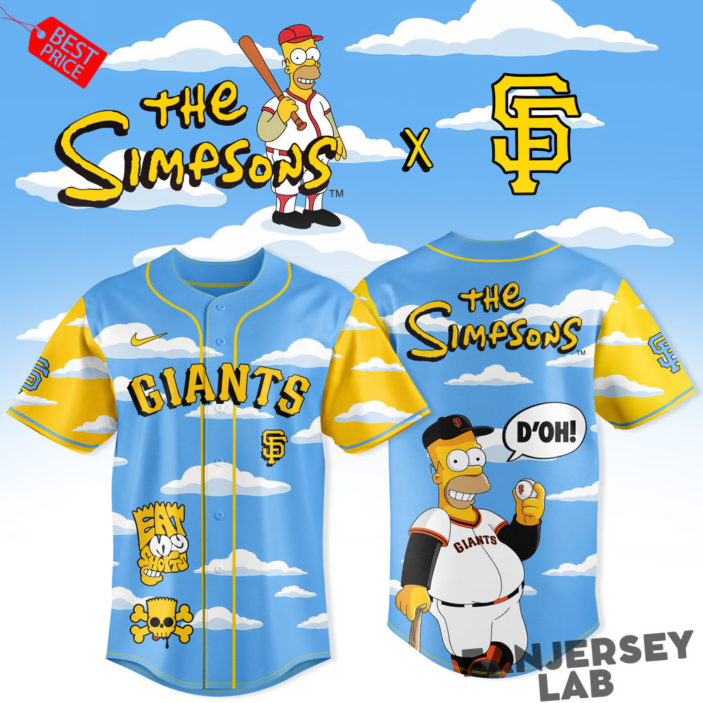 San Francisco Giants x The Simpsons Homie 2026 Baseball Jersey San Francisco Giants x The Simpsons Homie 2026 Baseball Jersey