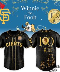 San Francisco Giants x Winnie The Pooh 100th Anniversary Baseball Jersey San Francisco Giants x Winnie The Pooh 100th Anniversary Baseball Jersey