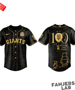 San Francisco Giants x Winnie The Pooh 100th Anniversary Baseball Jersey