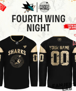 San Jose Sharks Fourth Wing Night Custom Hockey Jersey