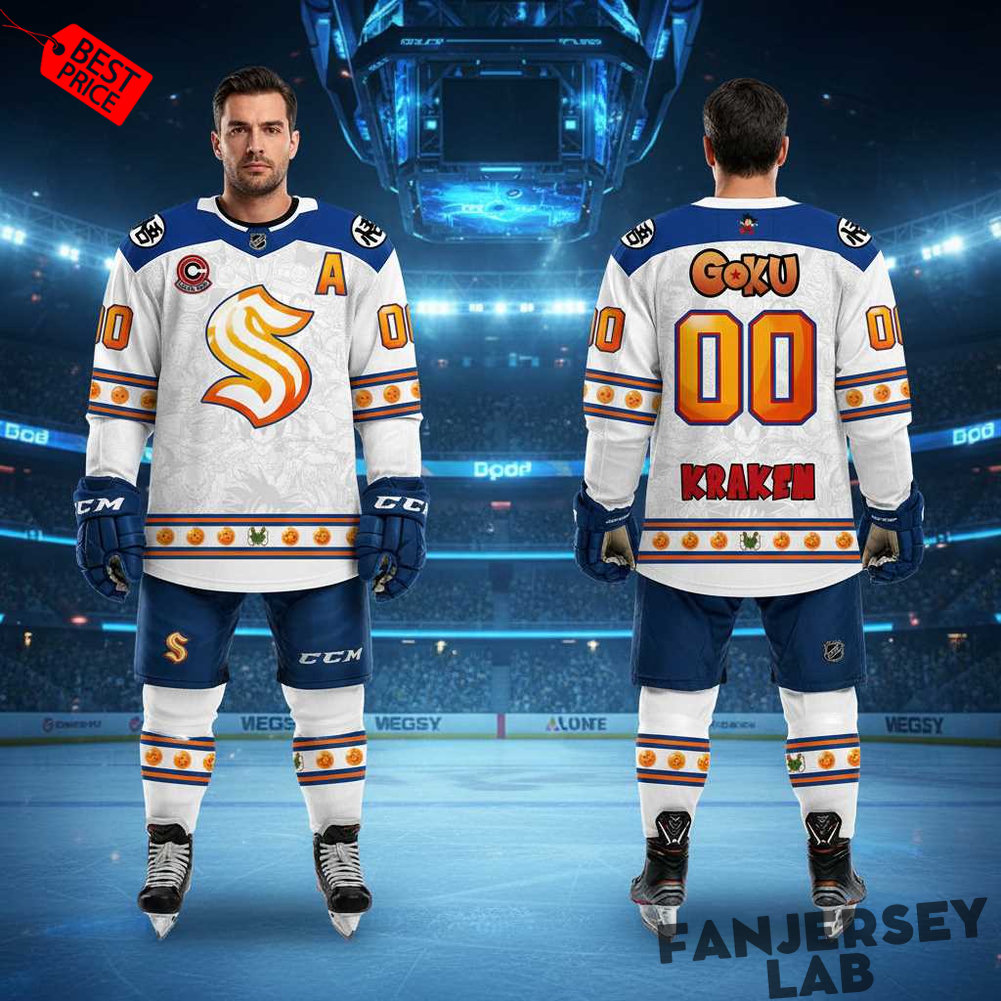 Seattle Kraken Dragon Ball Z 2026 Custom Hockey Jersey Seattle Kraken Dragon Ball Z 2026 Custom Hockey Jersey