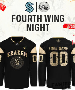 Seattle Kraken Fourth Wing Night Custom Hockey Jersey
