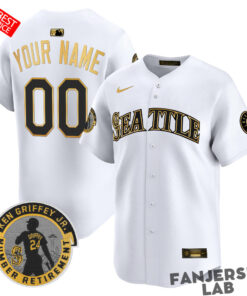 Seattle Mariners Ken Griffey Jr. Custom Baseball Jersey