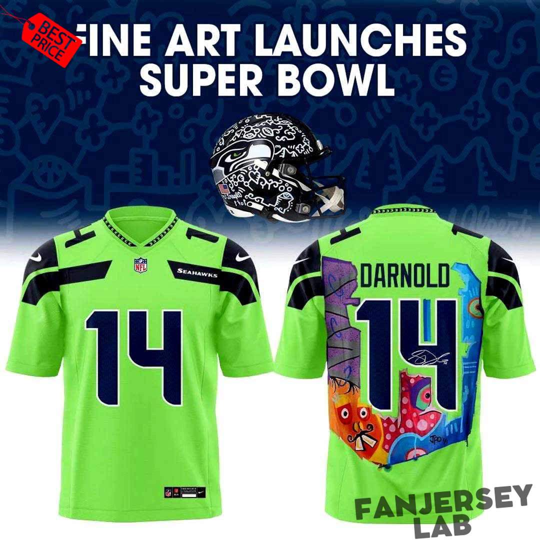 Seattle Seahawks Fine Art Launches Super Bowl LX Football Jersey Seattle Seahawks Fine Art Launches Super Bowl LX Football Jersey