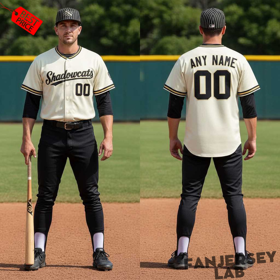 Sherman Shadowcats Special New 2026 Custom Baseball Jersey Sherman Shadowcats Special New 2026 Custom Baseball Jersey