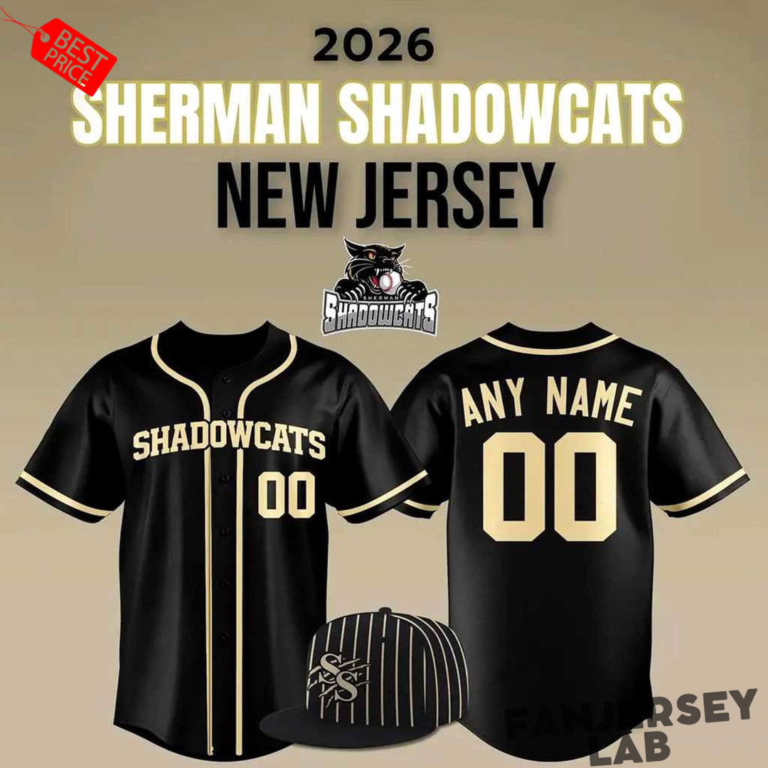 Sherman Shadowcats Special New 2026 Custom Baseball Jersey Sherman Shadowcats Special New 2026 Custom Baseball Jersey