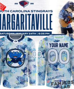 South Carolina Stingrays 2026 Margaritaville Night Custom Hockey Jersey