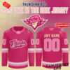 Springfield Thunderbirds 2026 Pink in the Rink Custom Hockey Jersey