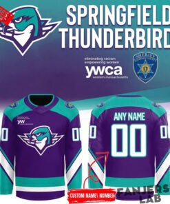 Springfield Thunderbirds 2026 Purple Warm-up Custom Hockey Jersey
