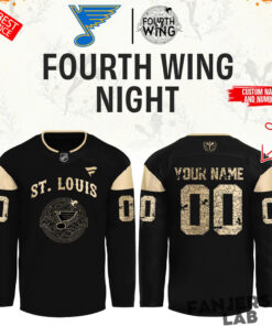 St. Louis Blues Fourth Wing Night Custom Hockey Jersey