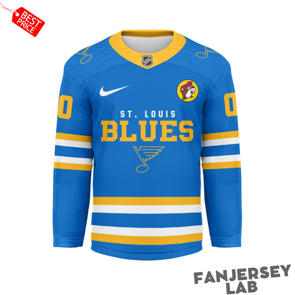 St. Louis Blues x Buc-ee's Premium Personalized Hockey Jersey St. Louis Blues x Buc-ee's Premium Personalized Hockey Jersey