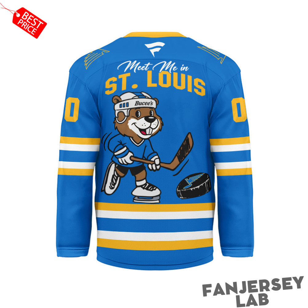 St. Louis Blues x Buc-ee's Premium Personalized Hockey Jersey St. Louis Blues x Buc-ee's Premium Personalized Hockey Jersey
