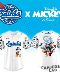 St. Paul Saints Mickey Mouse Baseball Jersey