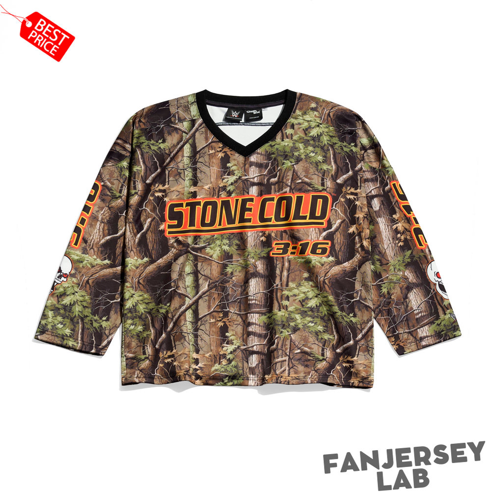 Stone Cold Steve Austin Camo Hockey Jersey Stone Cold Steve Austin Camo Hockey Jersey