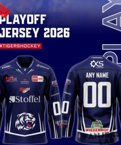 Straubing Tigers Playoff-Trikot in limitierter Auflage 2026 Custom Hockey Jersey