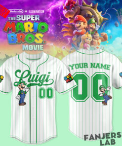 Super Mario Galaxy Movie Custom Baseball Jersey