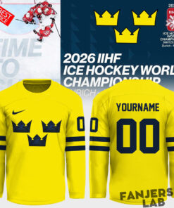 Sweden 2026 IIHF Ice Hockey Championship Personalized Hockey Jersey
