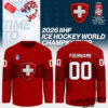 Switzerland 2026 IIHF Ice Hockey Championship Personalized Hockey Jersey