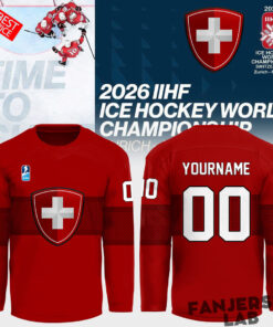 Switzerland 2026 IIHF Ice Hockey Championship Personalized Hockey Jersey
