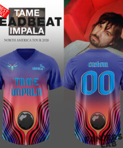 TAME IMPALA: 2026 Tour Customize Football Jersey
