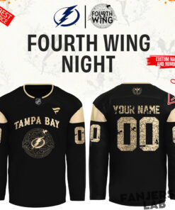 Tampa Bay Lightning Fourth Wing Night Custom Hockey Jersey