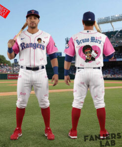 Texas Rangers Hello Kitty Bruno Mars Pop Up 2026 Tour Baseball Jersey