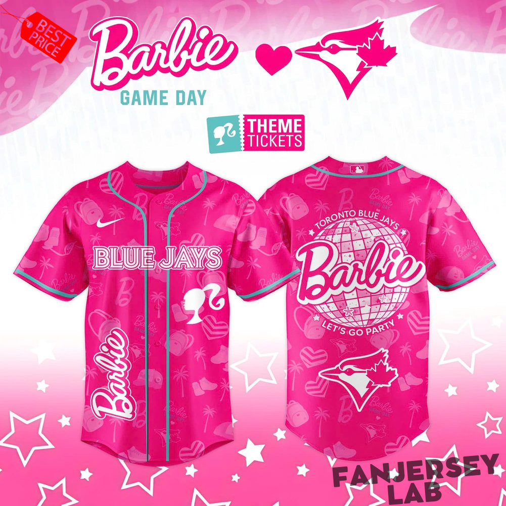 Toronto Blue Jays x Barbie Game Day 2026 Baseball Jersey Toronto Blue Jays x Barbie Game Day 2026 Baseball Jersey