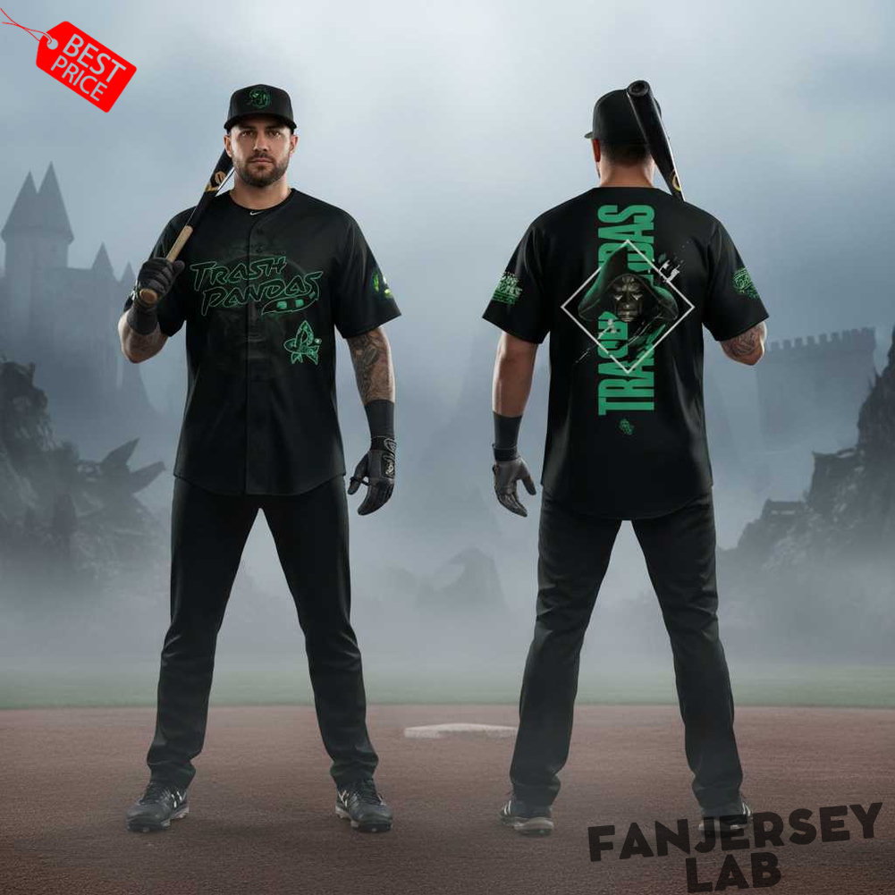 Rocket City Trash Pandas Avengers Doomsday 2026 Baseball Jersey Rocket City Trash Pandas Avengers Doomsday 2026 Baseball Jersey