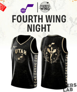 Utah Jazz Fourth Wing Night Custom Basketball Jersey