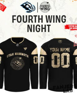 Utah Mammoth Fourth Wings Night Hockey Custom Hockey Jersey