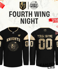 Vegas Golden Knights Fourth Wings Night Hockey Custom Hockey Jersey