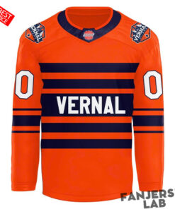 Vernal Oilers Orange Custom Hockey Jersey