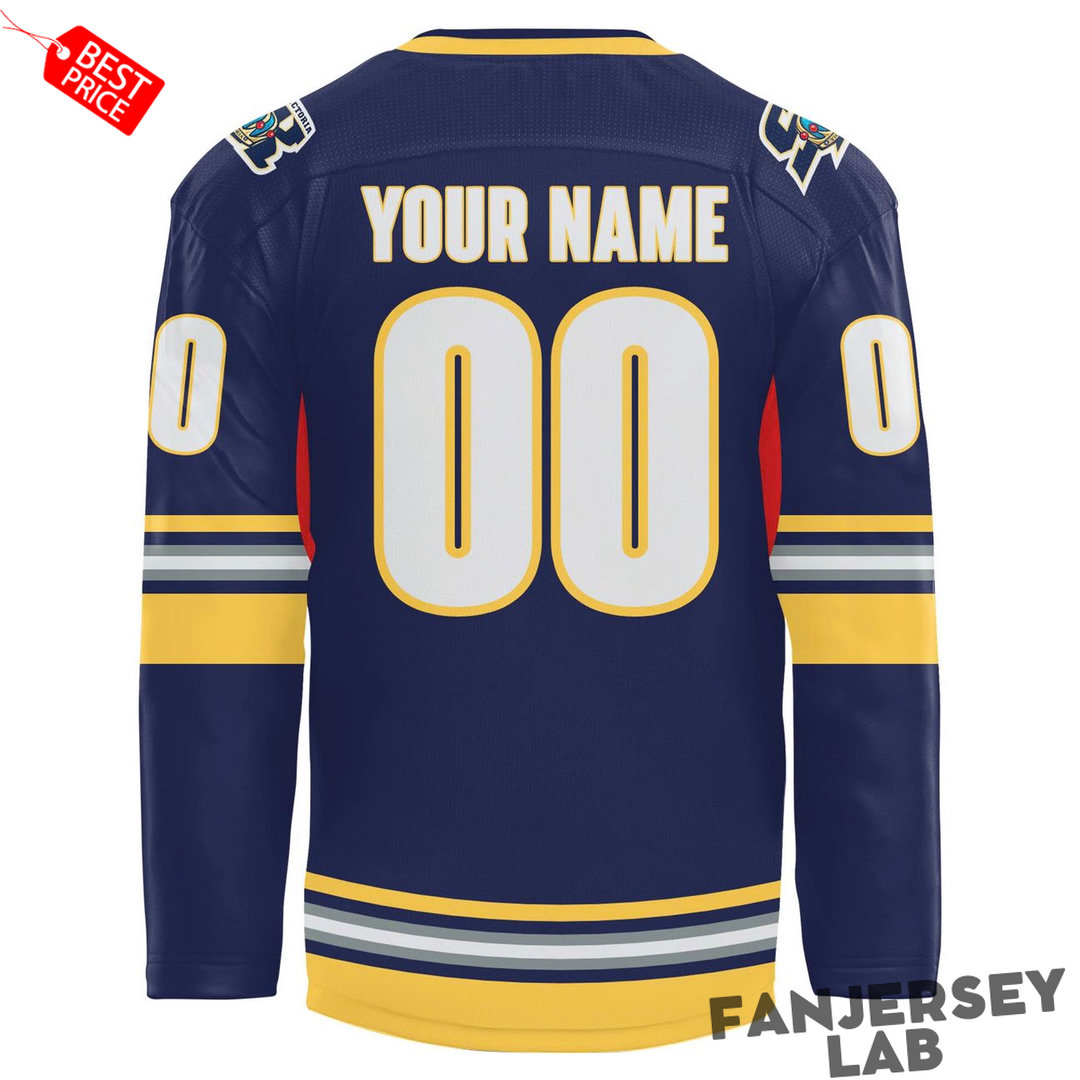 Victoria Royals Salmon Kings Replica Custom Hockey Jersey Victoria Royals Salmon Kings Replica Custom Hockey Jersey