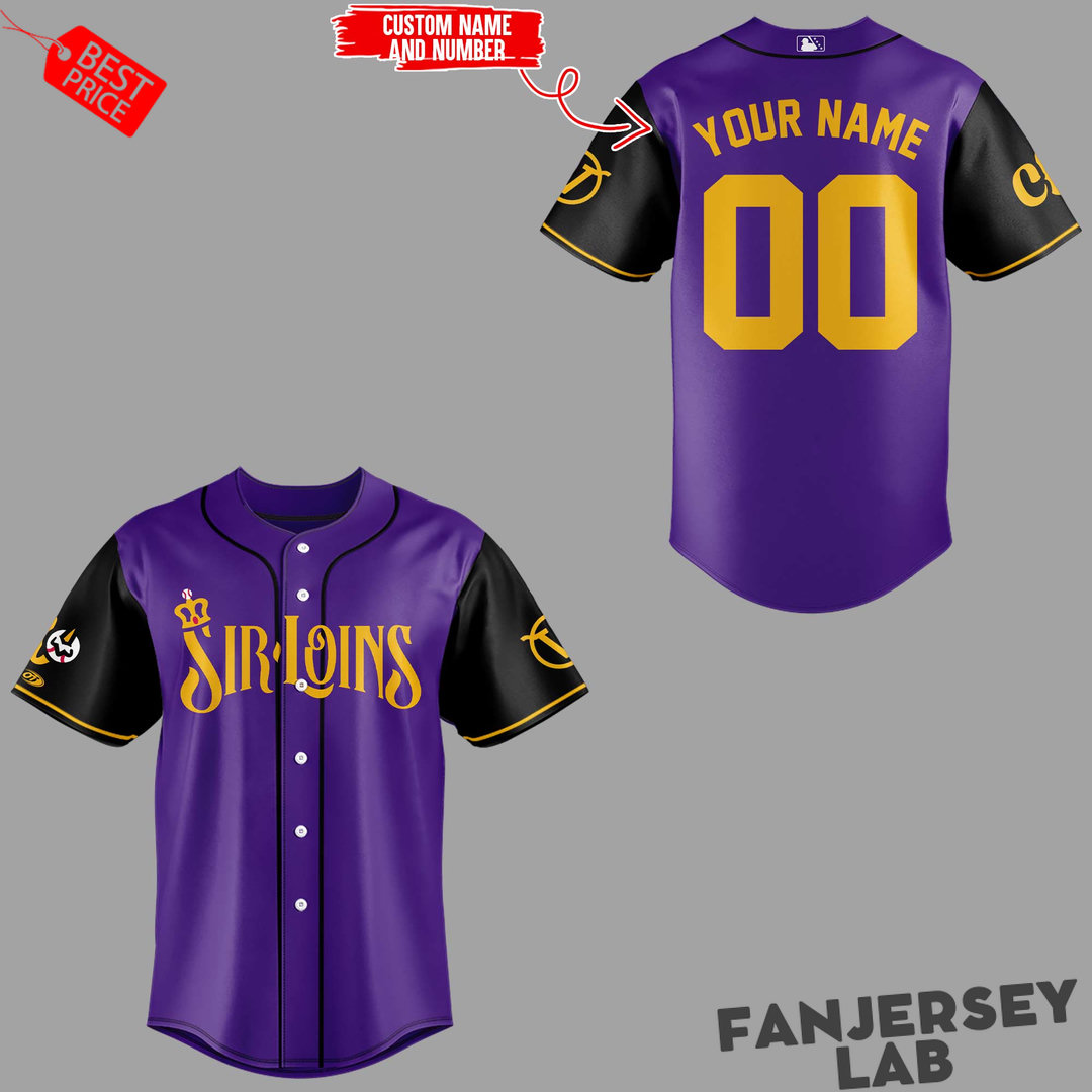 Visalia Rawhide Central Valley Sir Loins Custom Baseball Jersey Visalia Rawhide Central Valley Sir Loins Custom Baseball Jersey